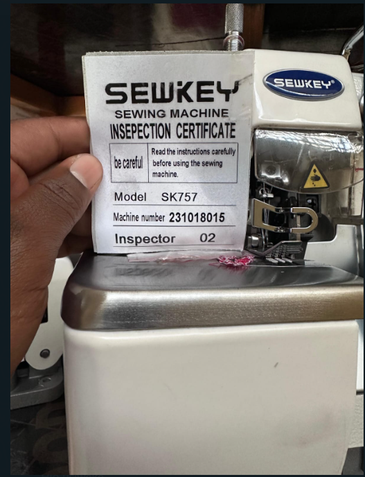 New SEWKEY SK757 overlock machine